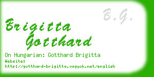 brigitta gotthard business card